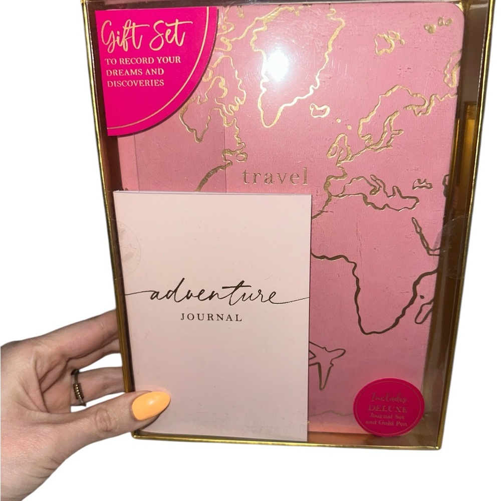 ADVENTURE TRAVEL NIB DELUXE JOURNALS AND PEN GIFT SET
